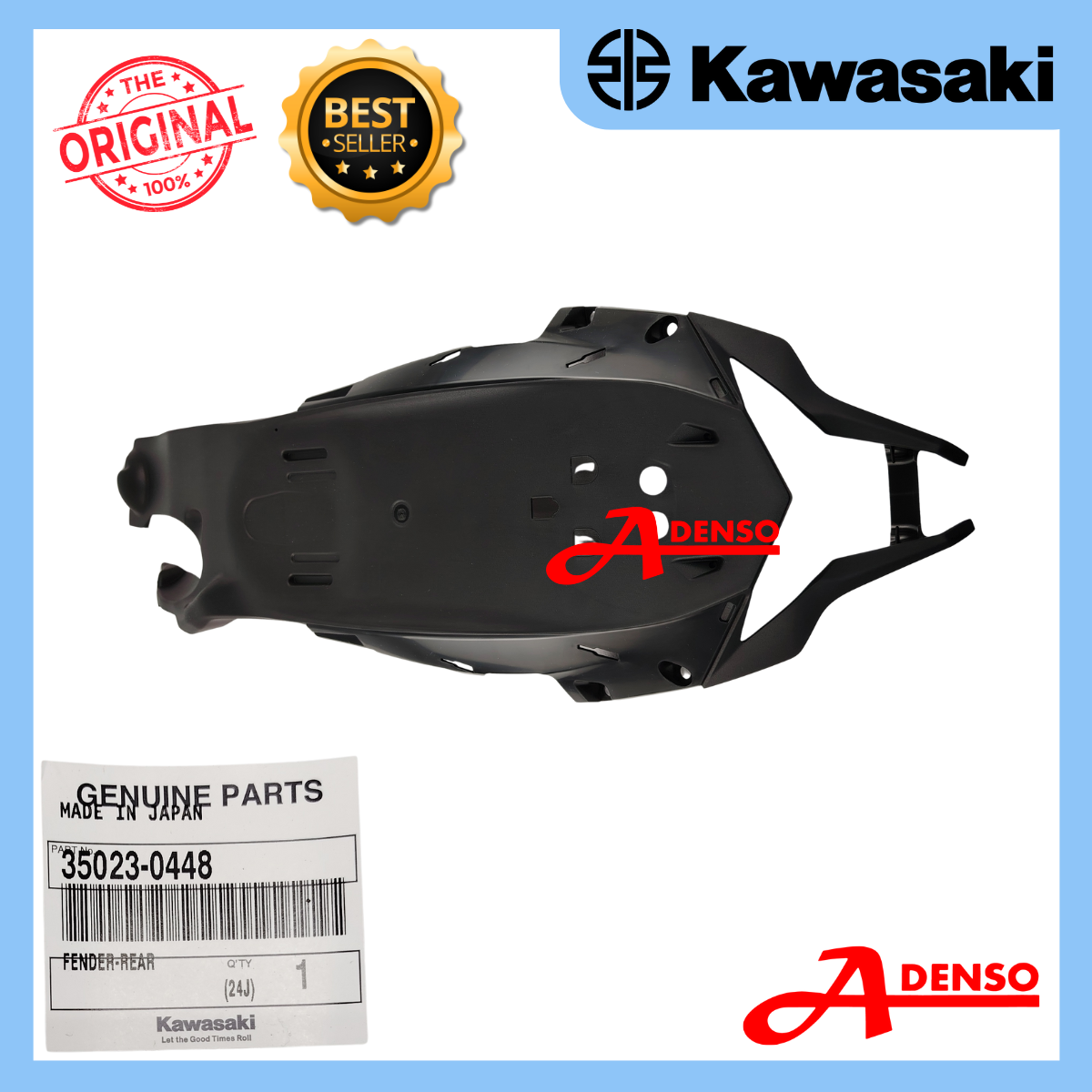 ZX10R 2016-2020 REAR FENDER INNER MATT BLACK (KAWASAKI100%ORIGINAL