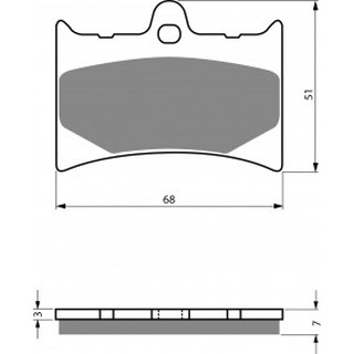 NIBK PM042, BRAKE PAD