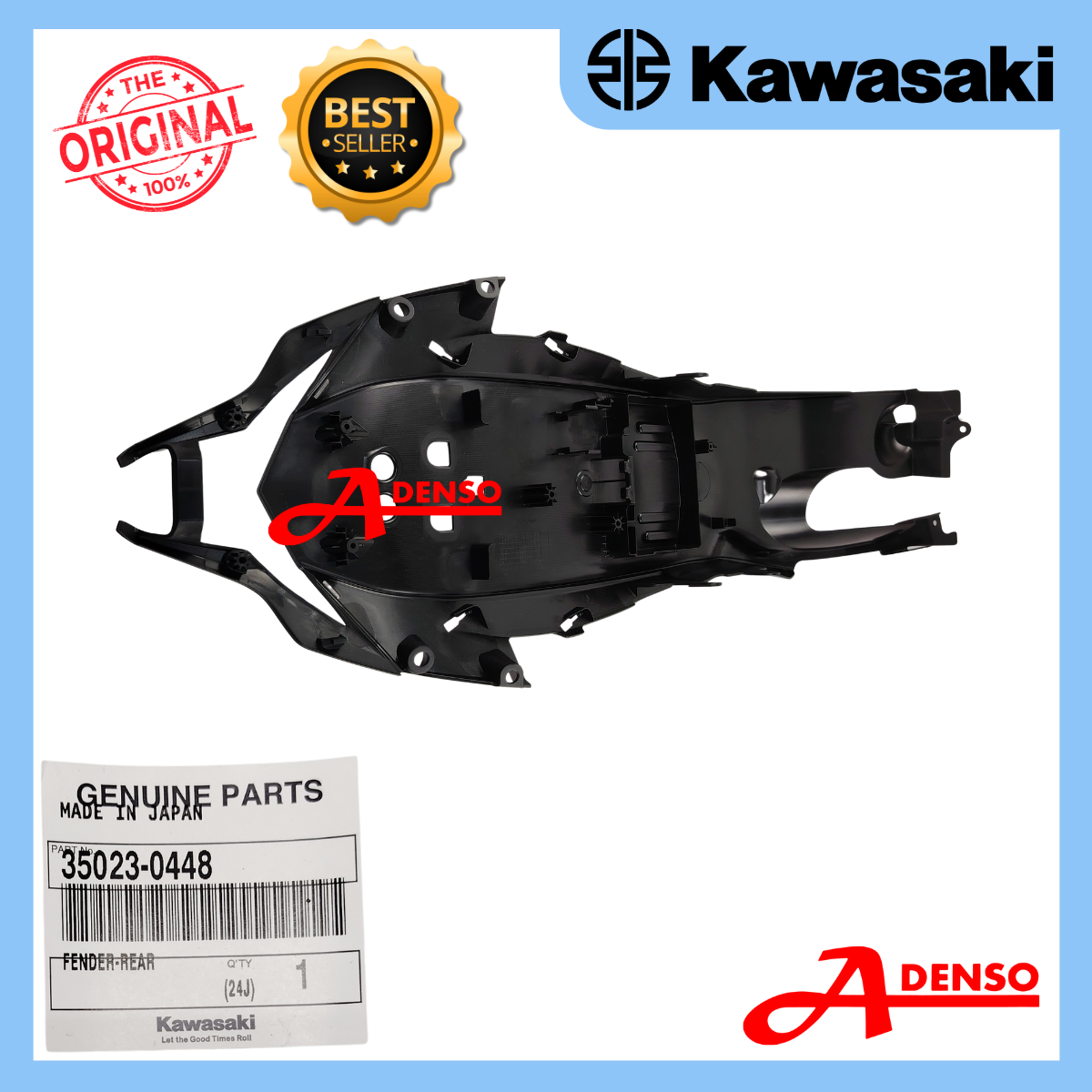 ZX10R 2016-2020 REAR FENDER INNER MATT BLACK (KAWASAKI100%ORIGINAL